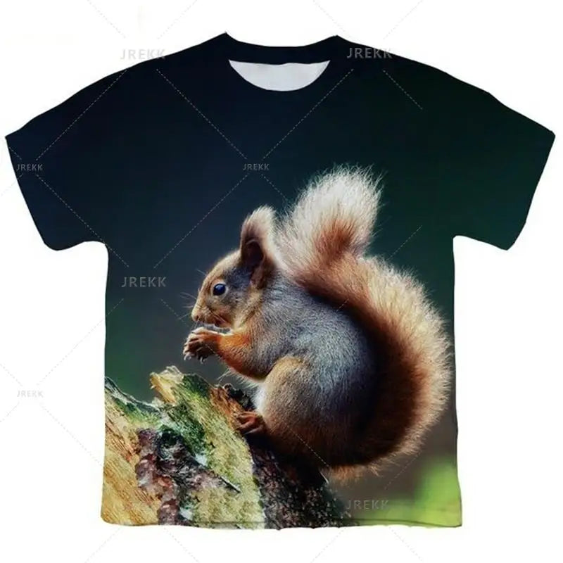 Hamster Domesticated Guinea Pig 3D Print Men's T-Shirts Women Children Tshirt Casual Short sleeve Oversized Hip Hop Tee Tops