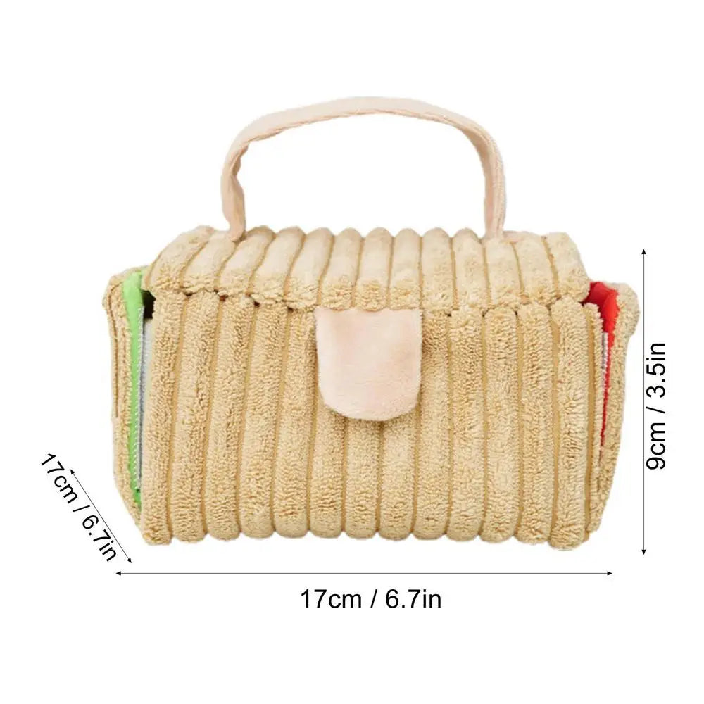 Cat Chew Toy Food Croissant Toys Dog Squeak Interactive Chew Toy Dog Puzzle Toys Iq Training Instinct Training Puppy Toys