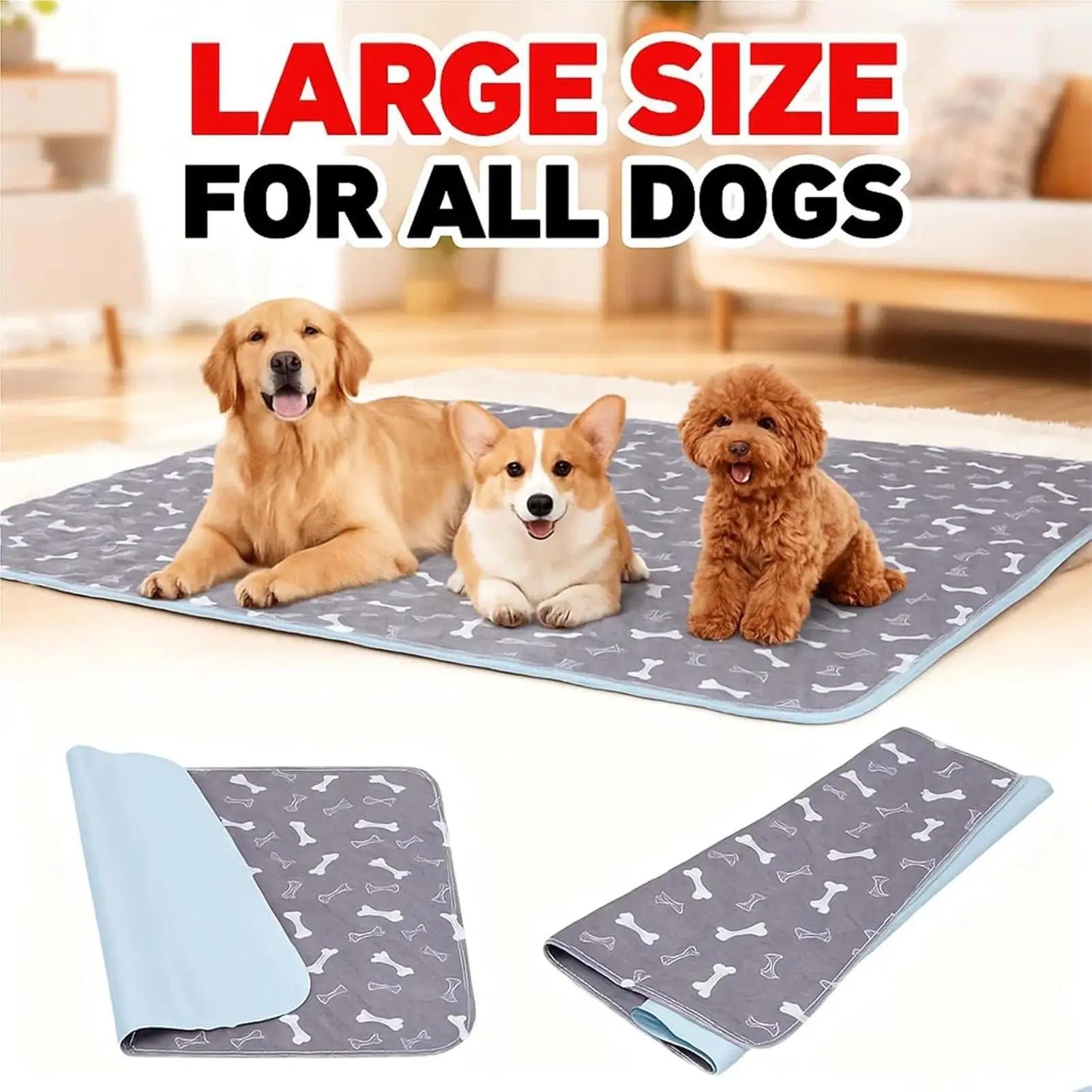 Dog Pee Pads Fast Absorbent Pet Training Mat Leak-Proof Pet Training Pads for Dogs Indoor for Pee Cats Potty Training pee pads