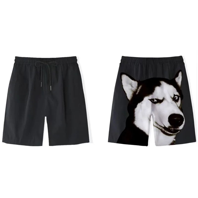Gold Retriever Printed Shorts Men's Casual Fashion Sports Beach Pants mid Waist Loose Fit Breathable Youth Summer Leisure
