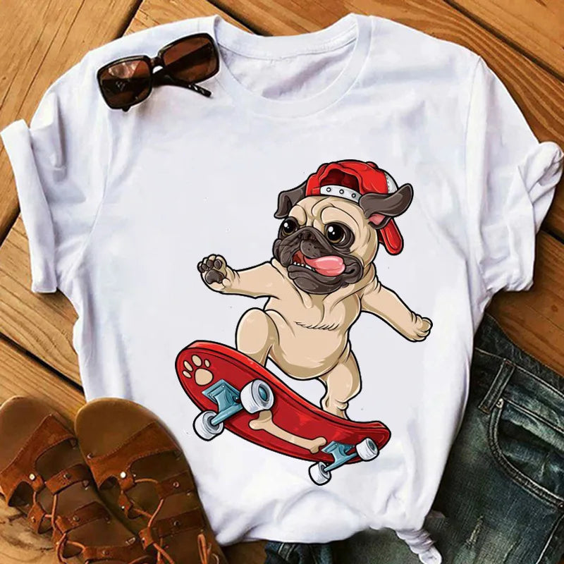 New Dog Animal Print T-shirt for Women, Labrador's Mood Day Gift Casual Top Aesthetic Clothes Tops Graphic T Shirts