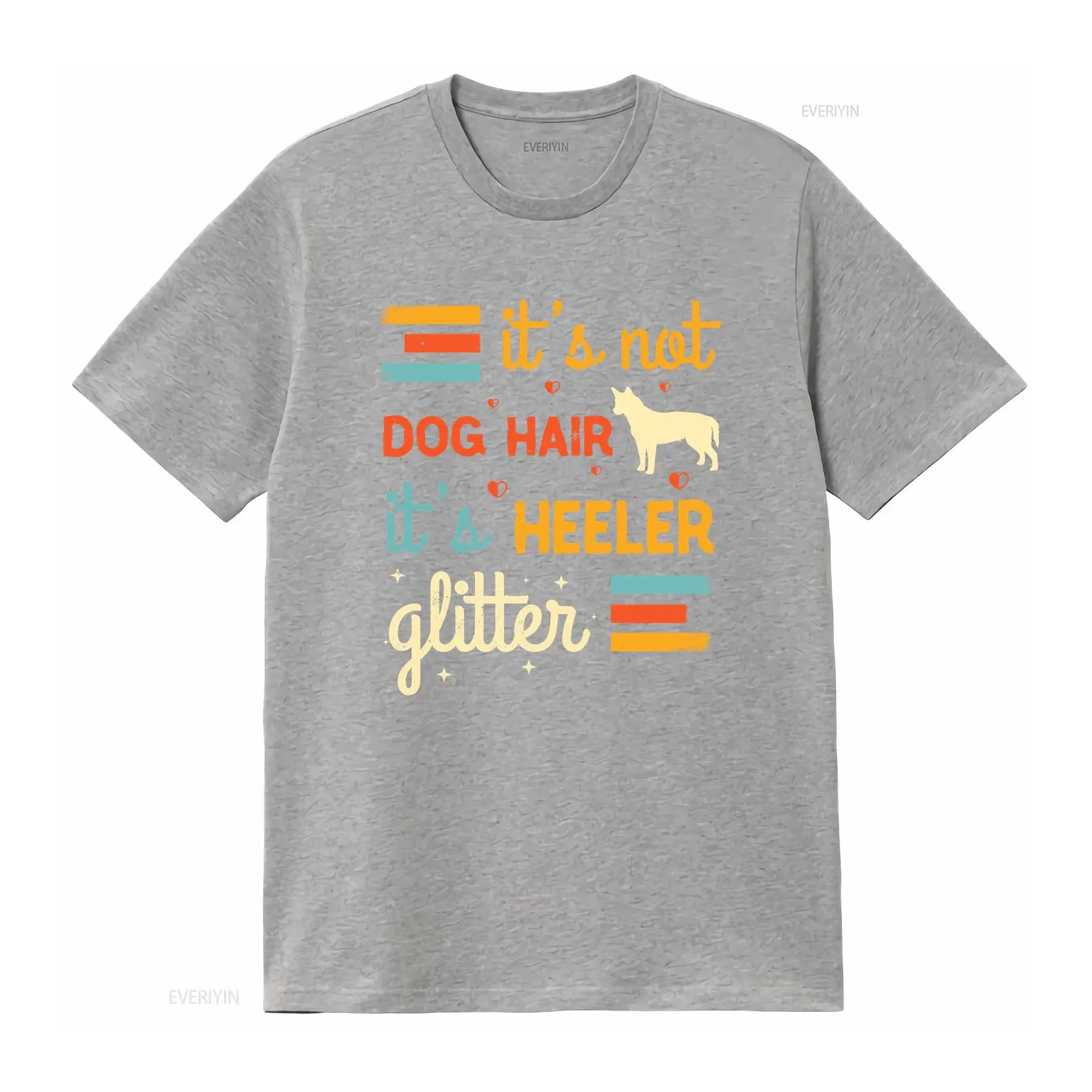 Cute Heeler Lover T Shirt Australian Cattle Dogs Pet Red Blue Mom Funny Dog Sayings vintage Washed streetwear Versatile