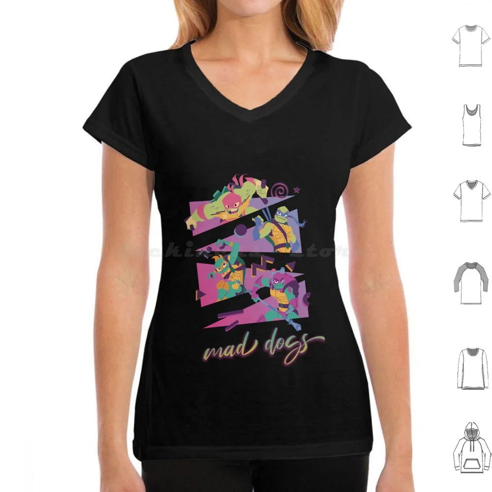 Mad Dogs T Shirt 6xl Cotton Cool Tee Rottmnt Turtle