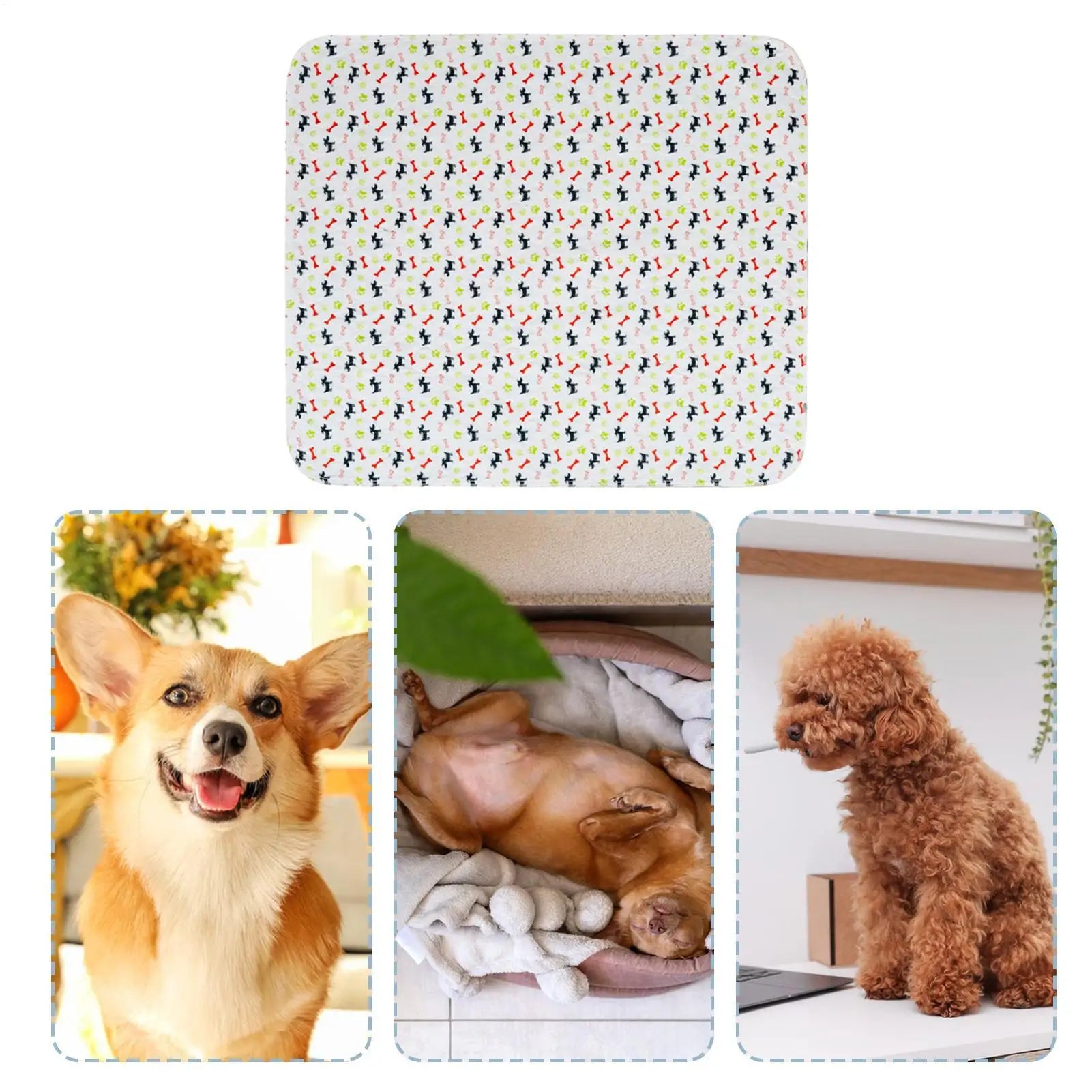 Pee Pads for Dogs Fast Absorbent Training Mat Leak Protection Odor Control Reusable Puppy Pee Pads for Cats Potty Training Home