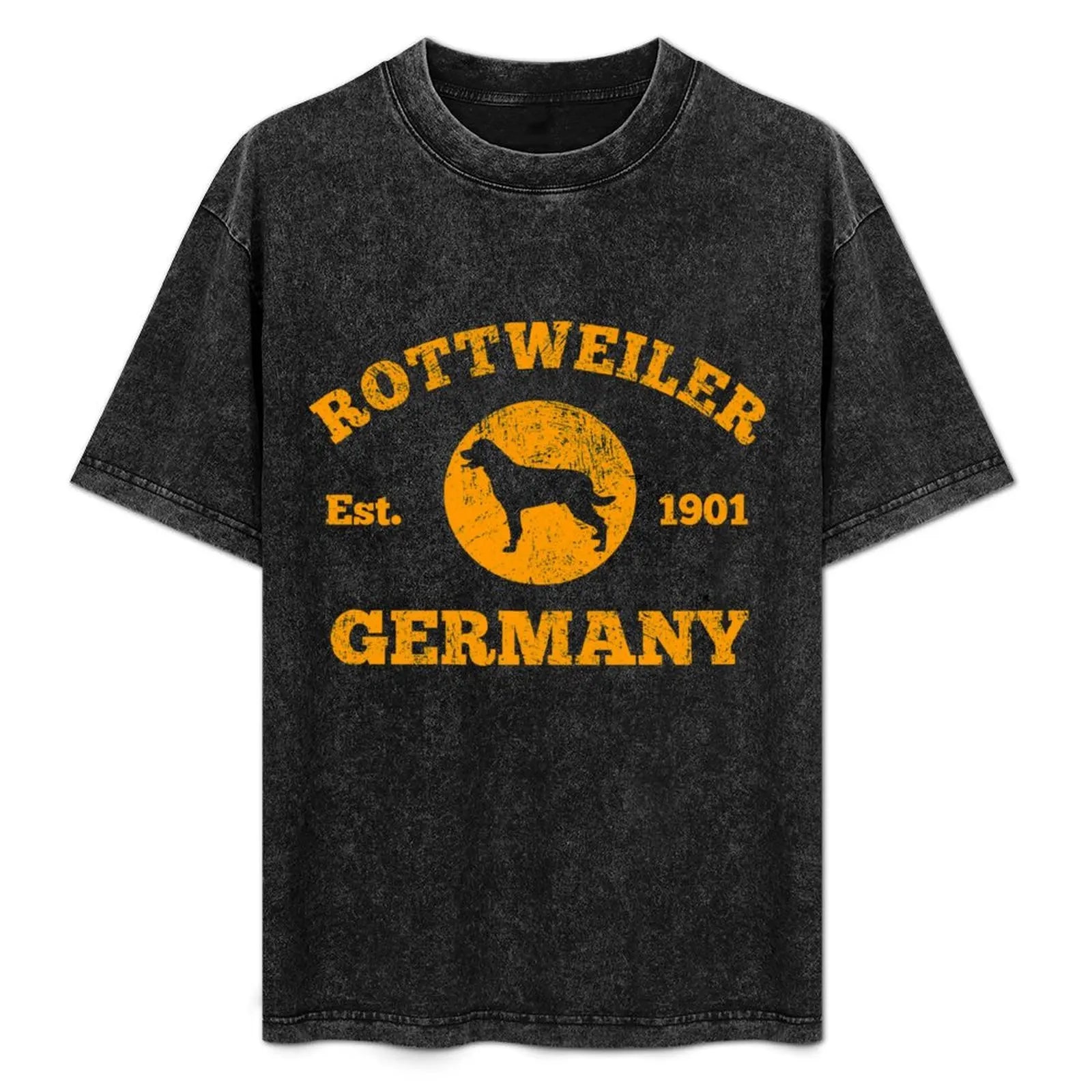 RottWeiler Dog Est. 1901 in Germany T-Shirt Quick Dry Sports Short Sleeve Tee