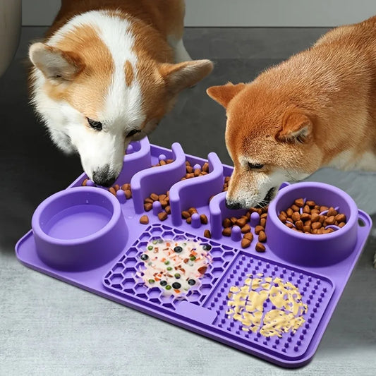 CalmLick™ Slow Feeder Mat 🐶🧡 — Stress Relief & Healthy Eating