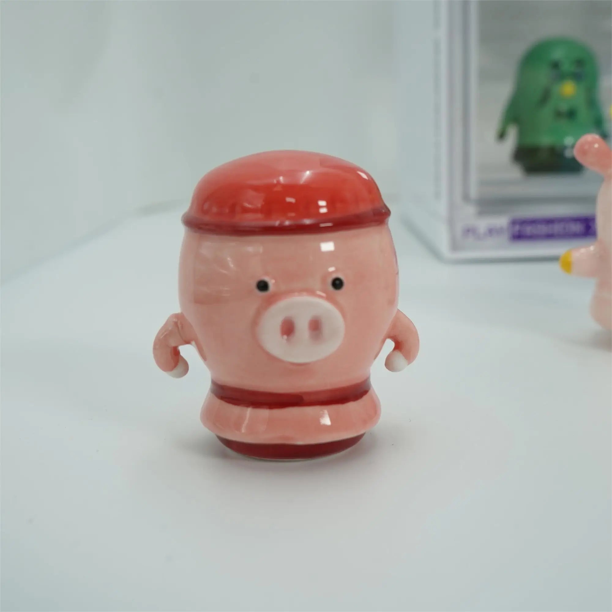Ceramic Animals Pottery Figurine Crossings Game Model Collection Toys Desktop Ornament Kawaii Miniature Decoration Girls Gifts