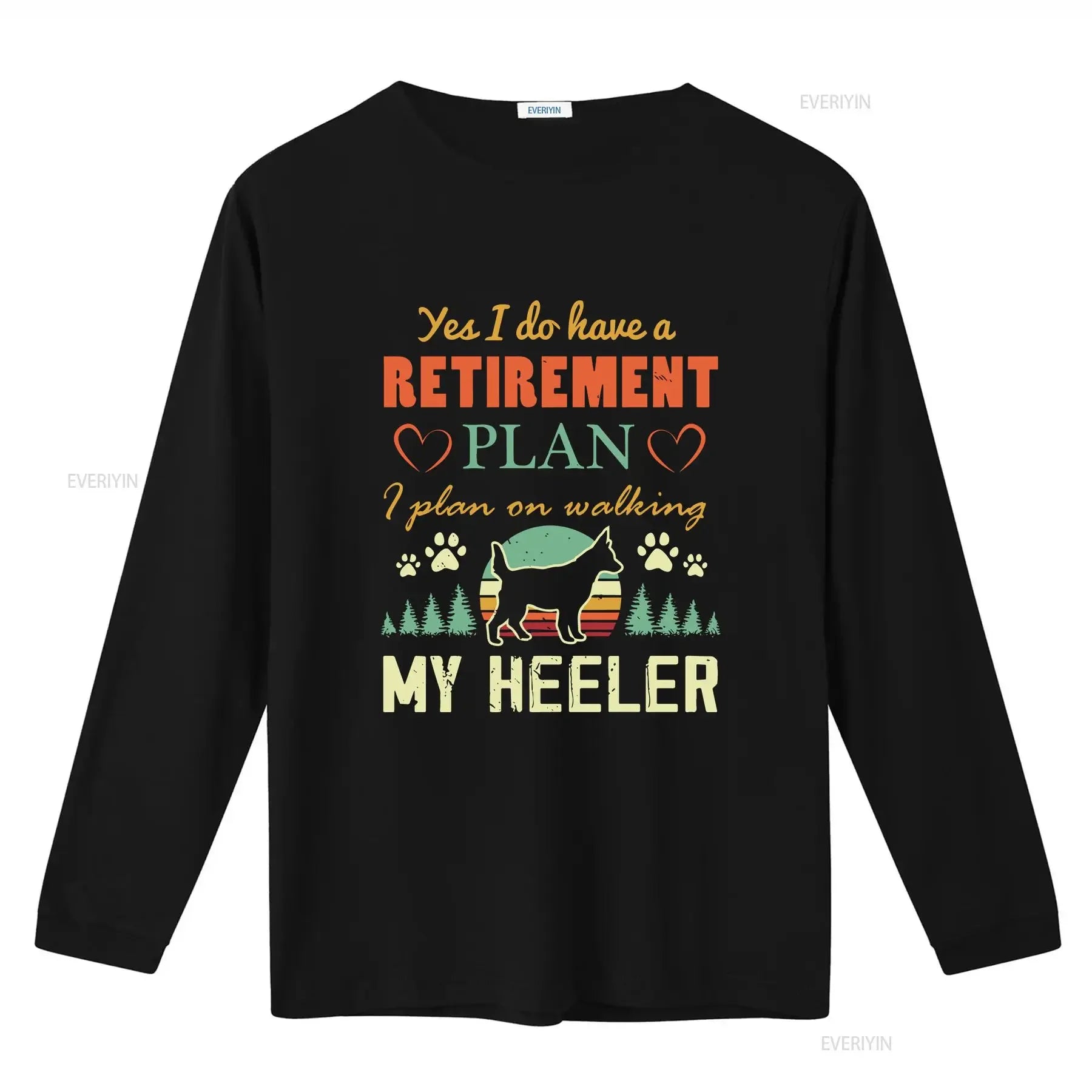 Retired T Shirt Blue Heeler Australian Cattle Dog Retiring RetiremenT Red Mom Cute  vintage Washed Comfortable Stretched homme