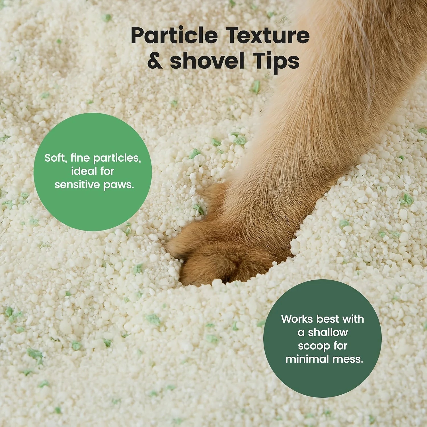1 Nomipaw Cassava Cat Litter | Clumping, Odor Control, Ultra Absorbent and Fast Drying, Plant-Based Natural, Low Tracking, Unsce