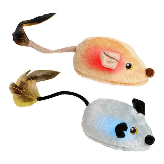 Automatic Interactive Mouse Cat Toy - USB Rechargeable Squeaky Toy