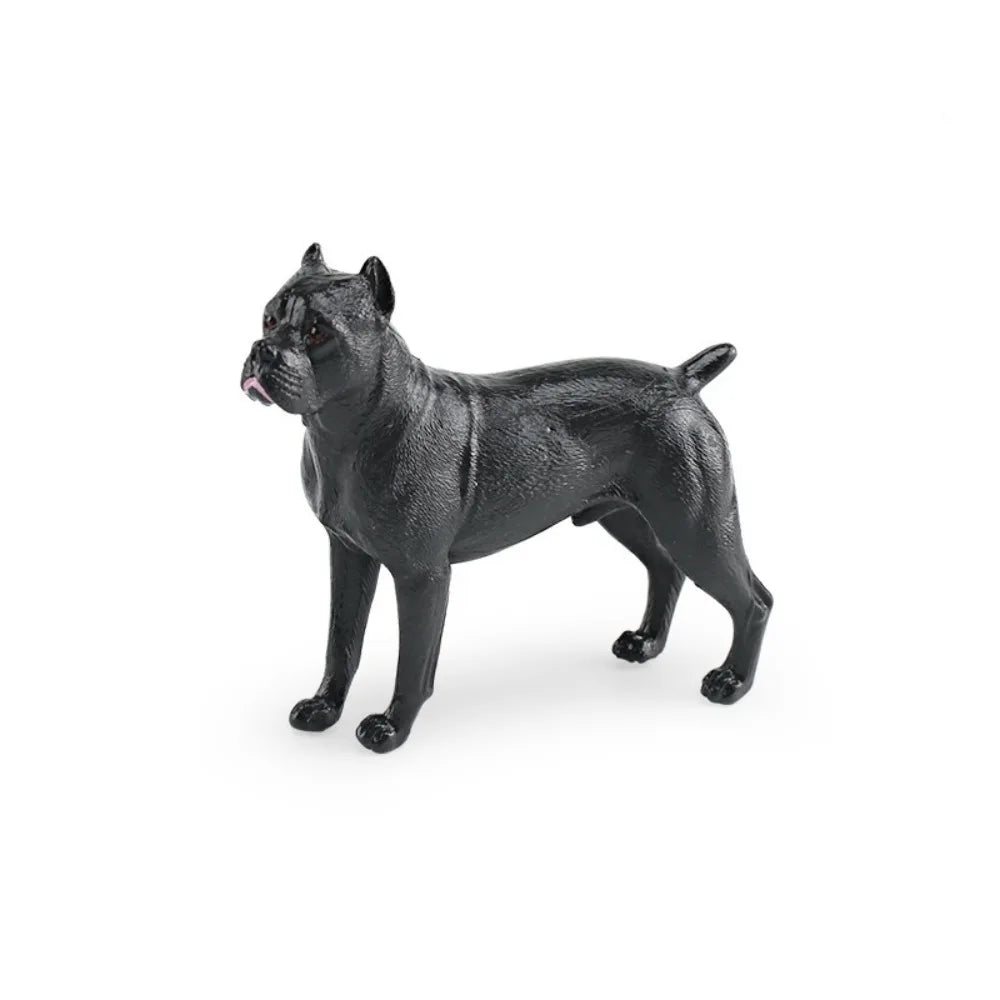 Labrador Rottweiler Puppy Dog Figurine Shepherd Dog Great Dane Dogs Animals Model Realistic Hand Painted Simulation Dog Statue