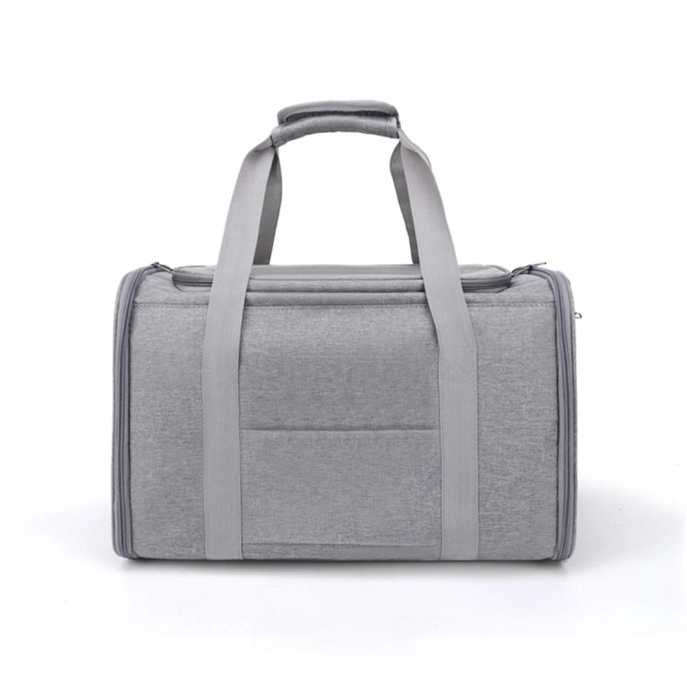 Collapsible Soft-Sided Pet Carrier for Cats and Dogs up to 15lbs