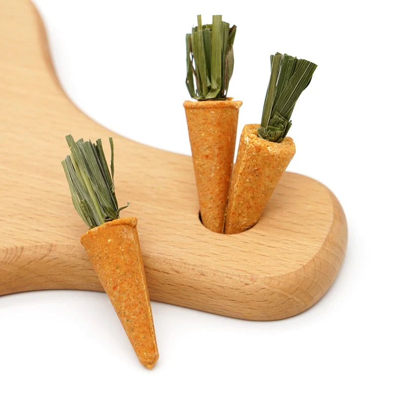 3pcs/6pcs Small Animal Rabbit Chew Toys For Bunny Hamster Treat Chew Toy Tooth Cleaning Molar Grinding Toys Natural Nutrient Toy