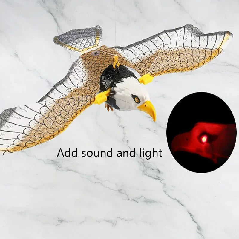 Electric Flying Bird Cat Toy Bird Simulation Interactive Hanging Parrot Eagle Flying Toy For Cats Relieve Boredom Teasing Toys