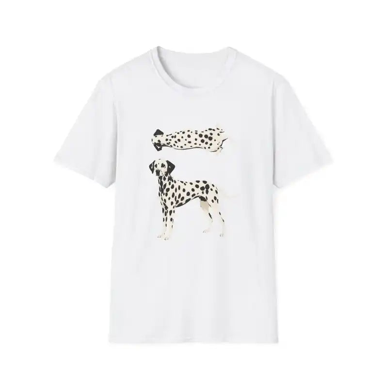 Spotted Dog T shirt personality Clothes Year round clothing Oversized Couples Unisex Y2k Short Sleeves Classic Casual soft tees