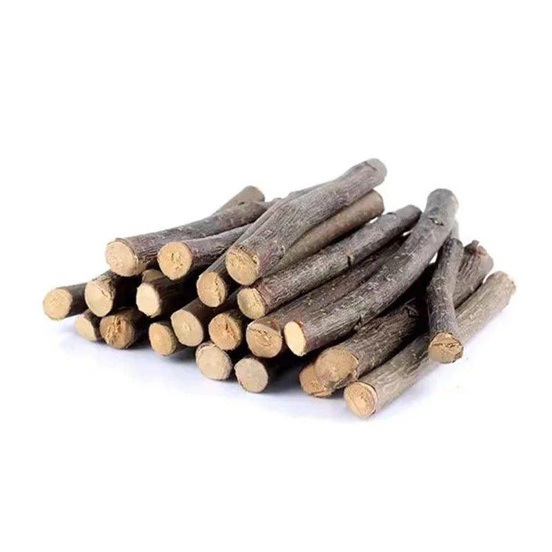 20/40/80/100pcs Hamster Rabbit Teeth Grinding Apple Tree Stick Minerals Molar Stone Toys for Chinchilla Hamster Pet accessories