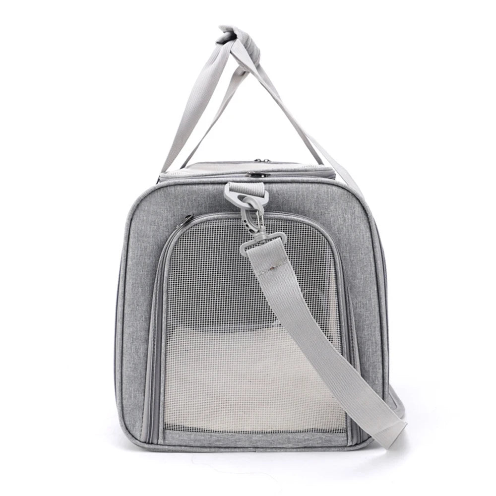 Collapsible Soft-Sided Pet Carrier for Cats and Dogs up to 15lbs