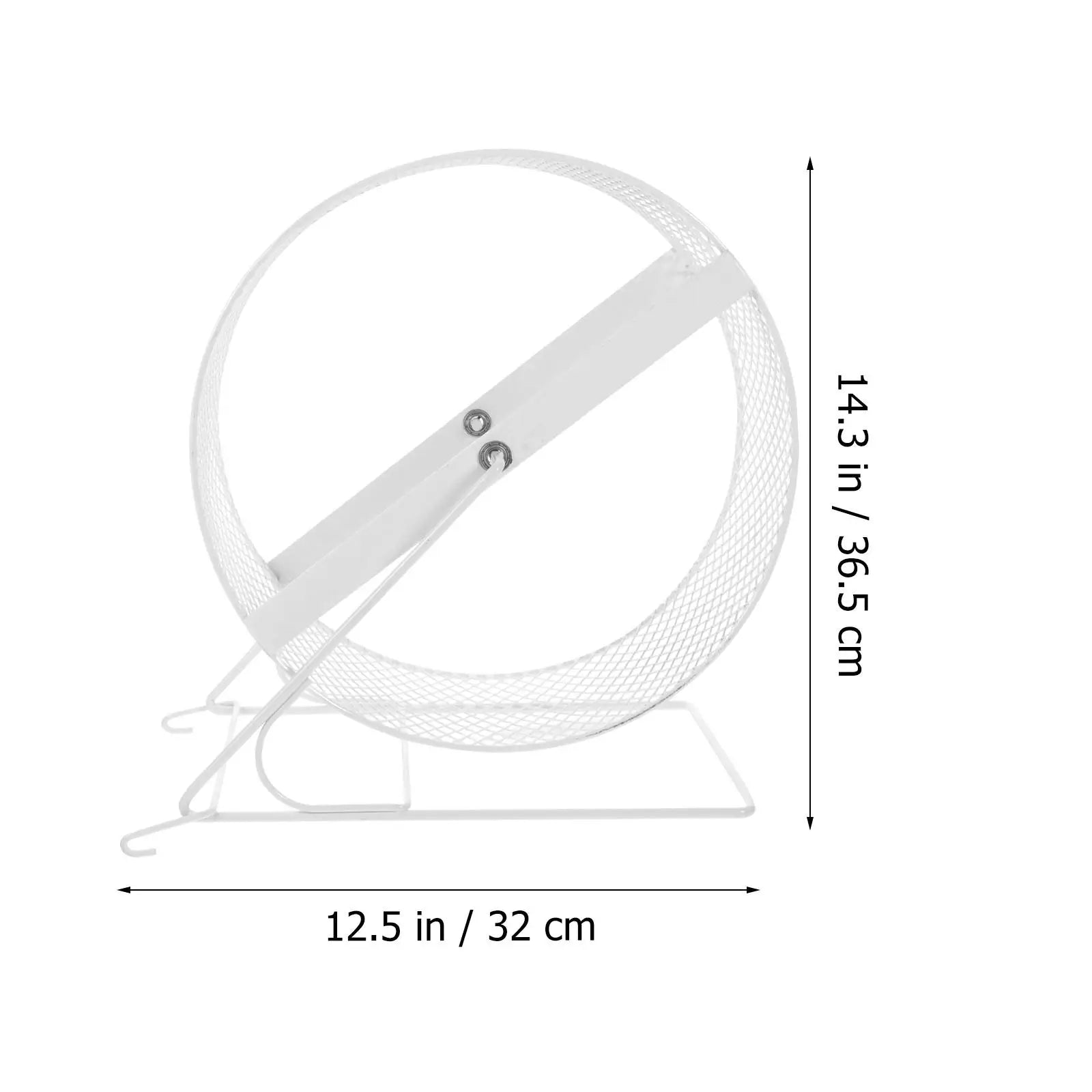 Silent Iron Hamster Exercise Wheel with Stand - Quiet Running
