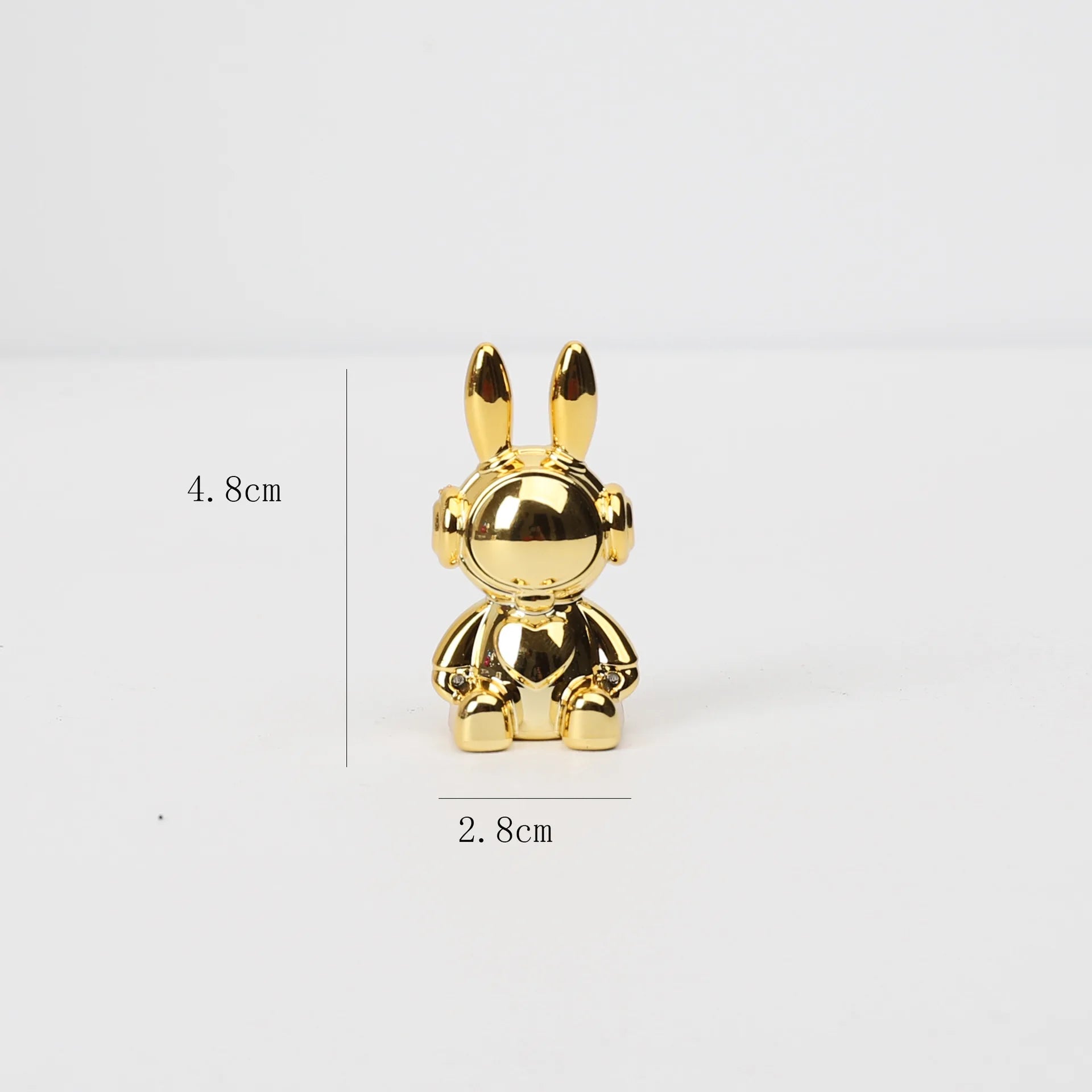 Rabbit Figurine Long-Eared Rabbit Statue Home Office Desktop Decoration Car Central Control Easter Bunny Art Ornaments