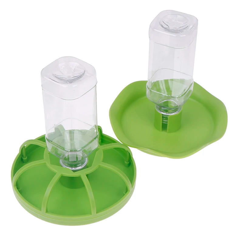 Reptile Water Drinker Dispenser Food Bowl Lizard Gecko Feeder Round Dish Turtle Water Bowl Drink Bottle Reptile Feeders