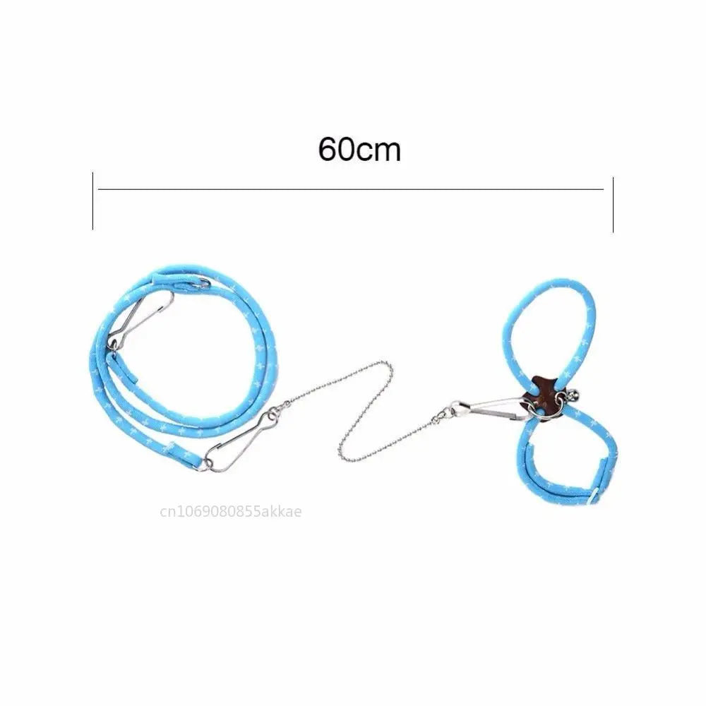 Adjustable Small Pet Harness and Leash for Hamster, Rat, Mouse, Nylon with Bell and Breakaway Safety