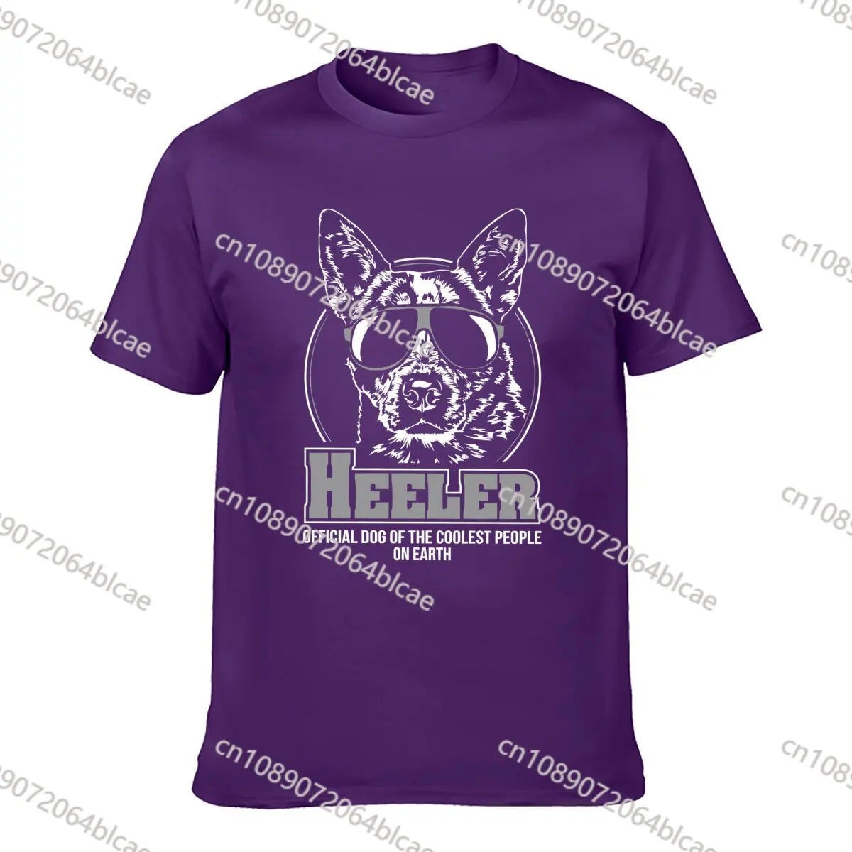Funny Heeler Short Sleeve Shirt Dog Tee Gift Camisas Hombre Tops T Shirt Funny Printed Cotton Young T Shirts Camisa