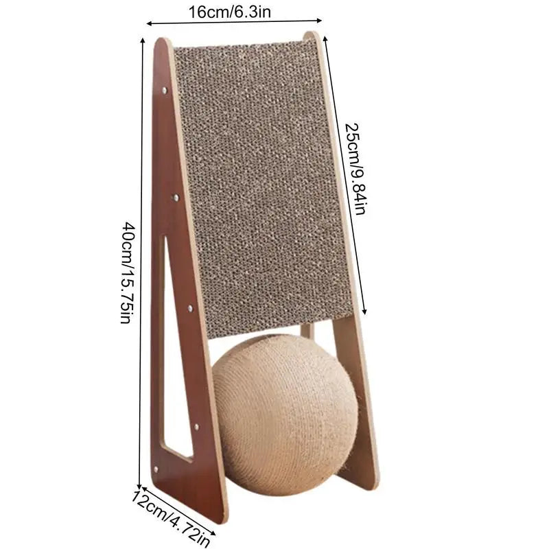 Cat Scratcher Toy Cat Scratcher Toy With Ball Natural Sisal Cat Scratcher For Cats & Kittens Durable & Long Lasting