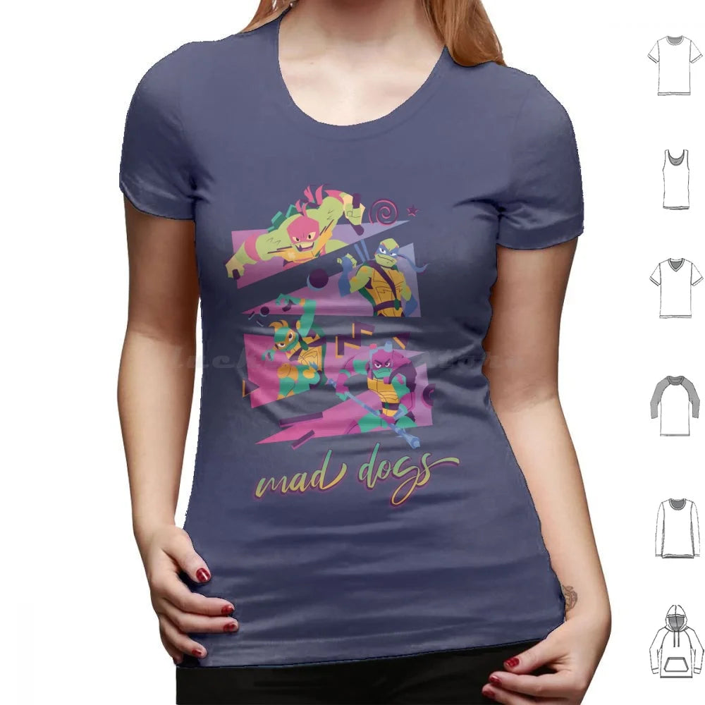 Mad Dogs T Shirt 6xl Cotton Cool Tee Rottmnt Turtle