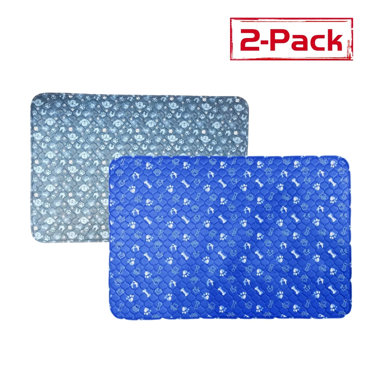 2pcs Large Pet Dog Pee Pads,Reusable Dogs Puppy Pads Pet Training Pads for Dogs, Absorbent and Leak-Proof Whelping Pads,Size:M