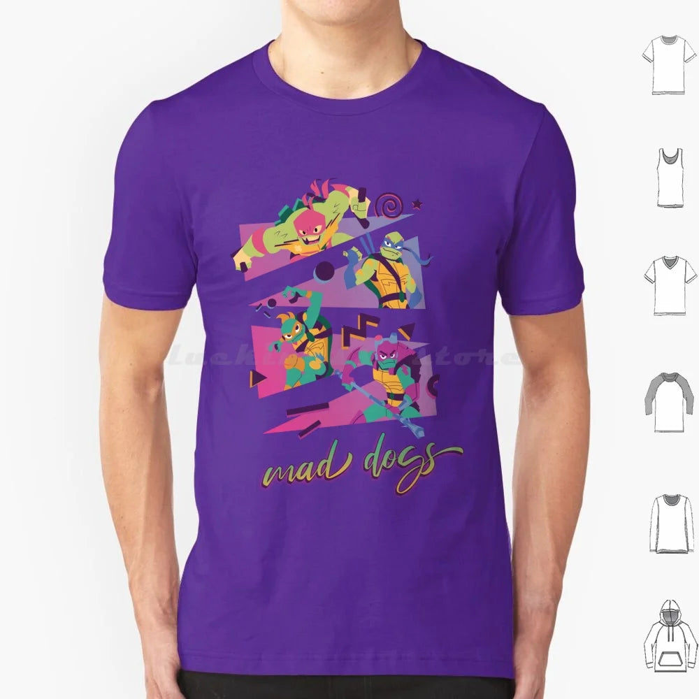 Mad Dogs T Shirt 6xl Cotton Cool Tee Rottmnt Turtle