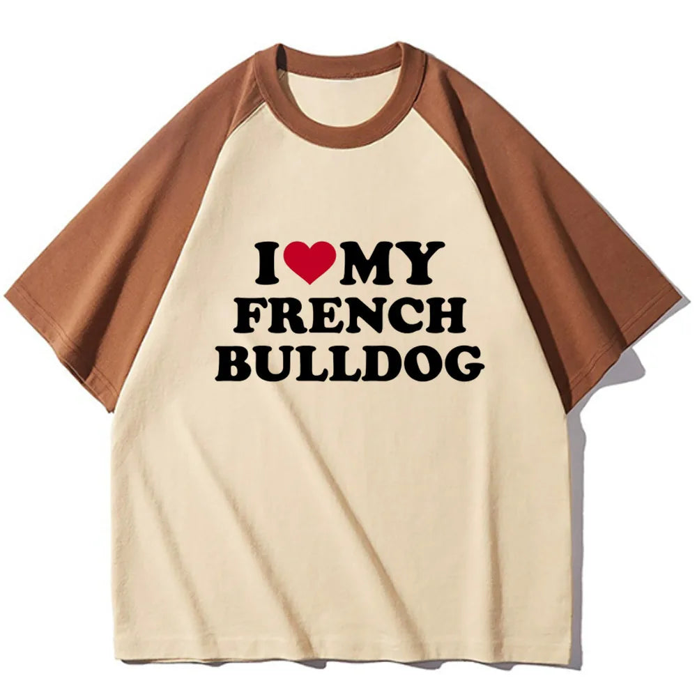 French Bulldog tshirt women modern style tshirt female graphic clothes