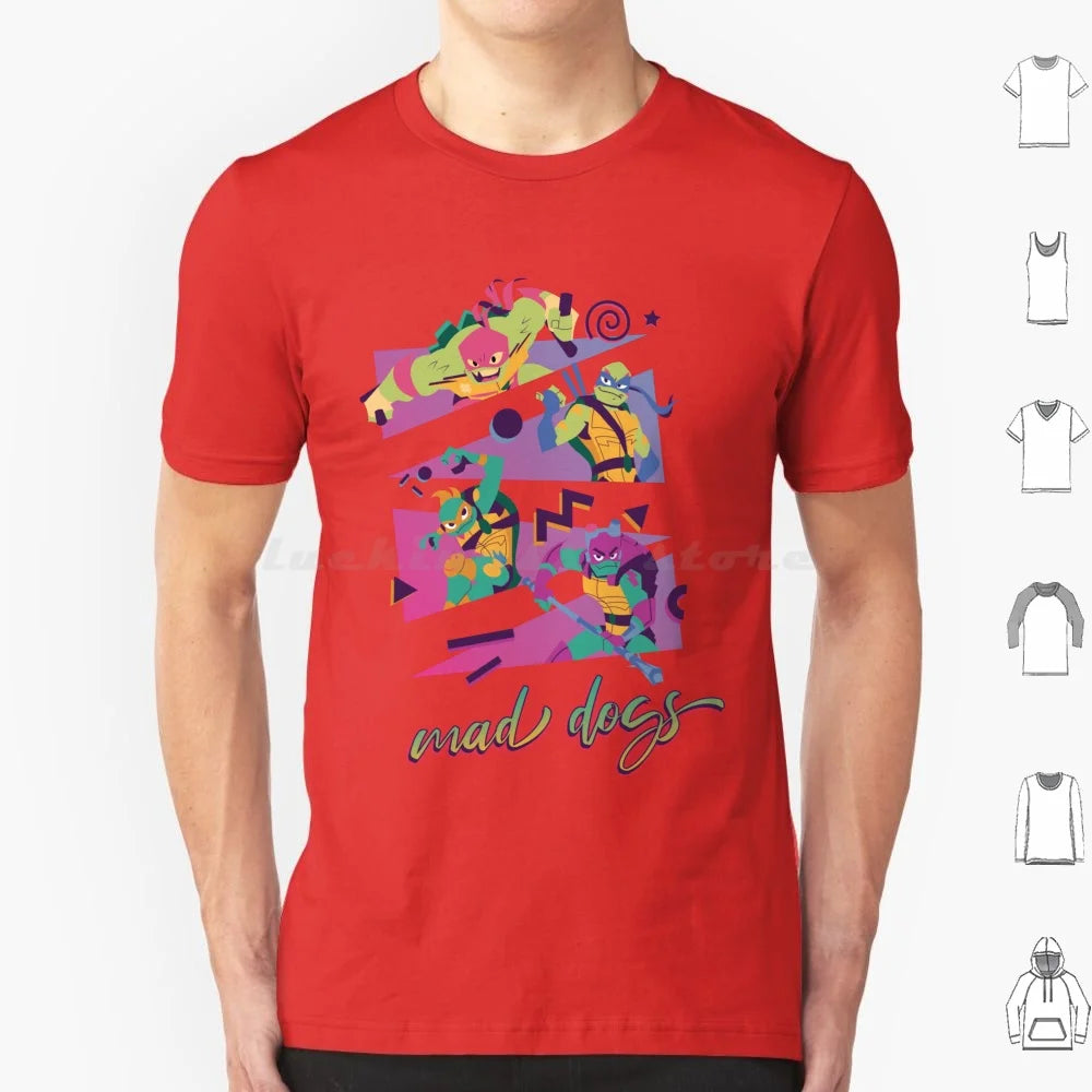 Mad Dogs T Shirt 6xl Cotton Cool Tee Rottmnt Turtle