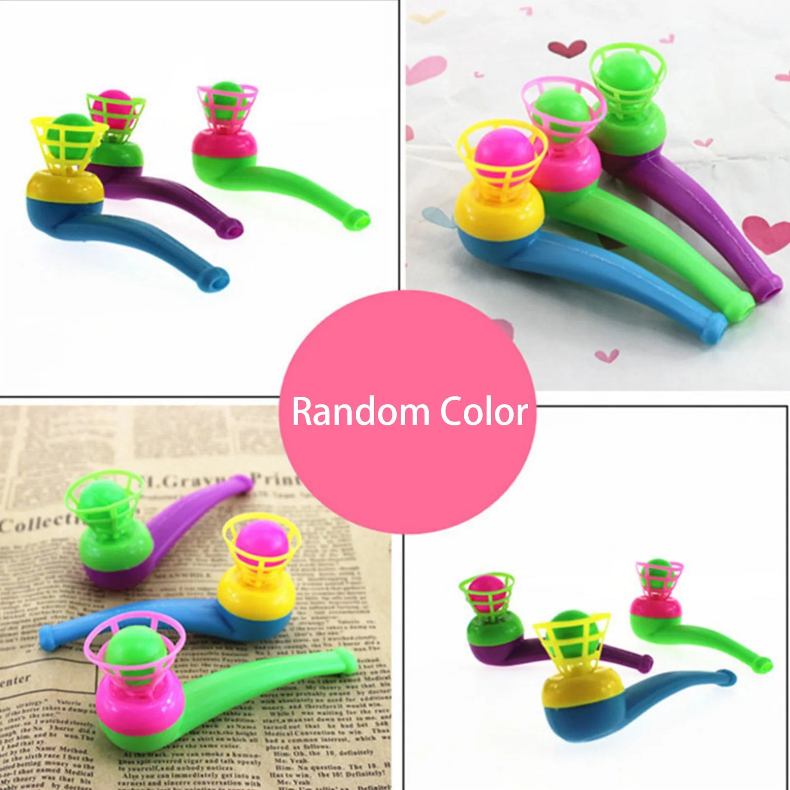 Montessori Toys Suspended Blow Pipe Blow Ball Rod Toy Board Game Children Toys Plastic Pipe Balls Toy Educational Toys For Kids