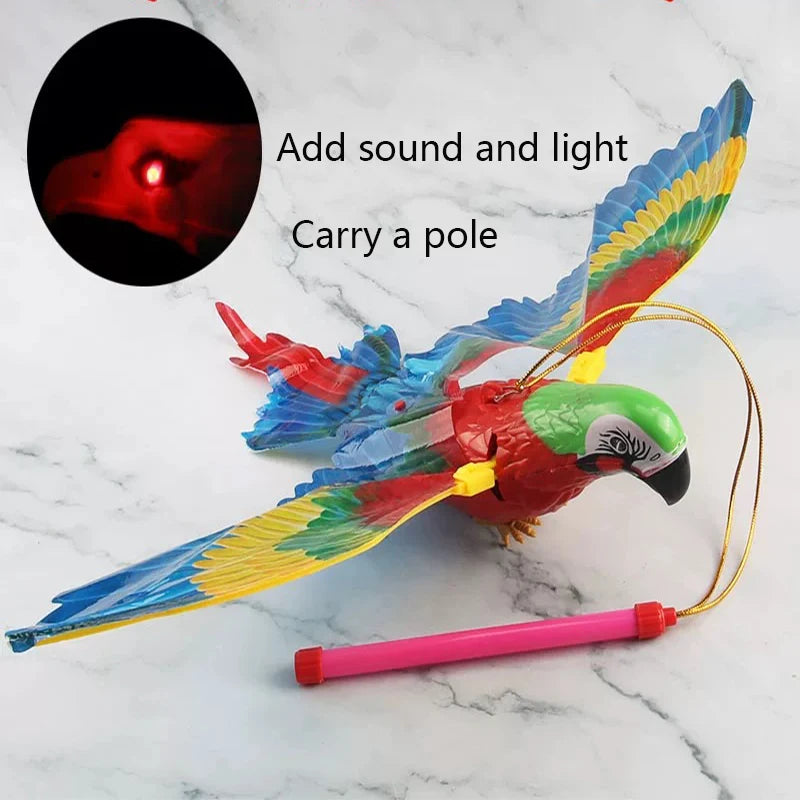 Electric Flying Bird Cat Toy Bird Simulation Interactive Hanging Parrot Eagle Flying Toy For Cats Relieve Boredom Teasing Toys