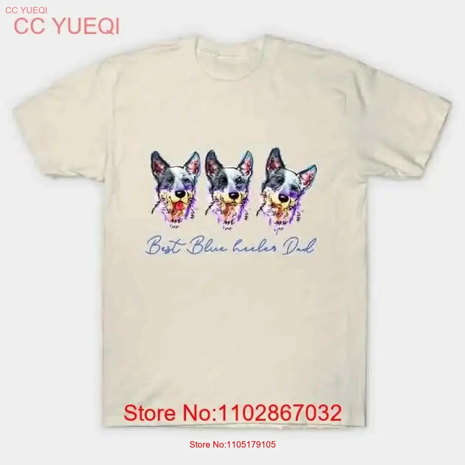 Blue Heeler Dad Made in Australia T Shirt S 5XL vintage Washed Slightly Versatile fashion designer clothes Casual graphic Soft