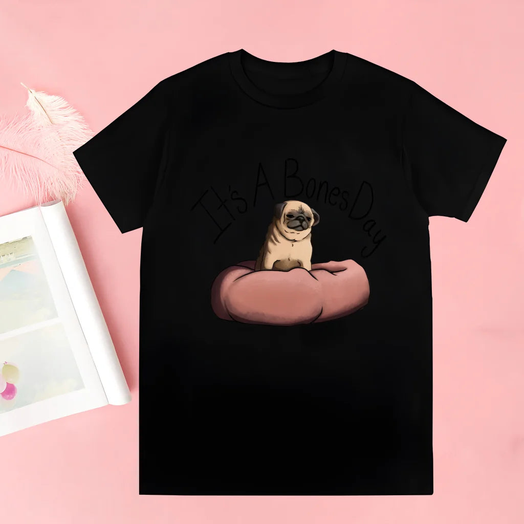 Pug Dog Animal Pet T Shirt Novelty Funny Vintage Crew Neck Men's T-Shirt Humor Women Top Tee Gift Humor Streetwear
