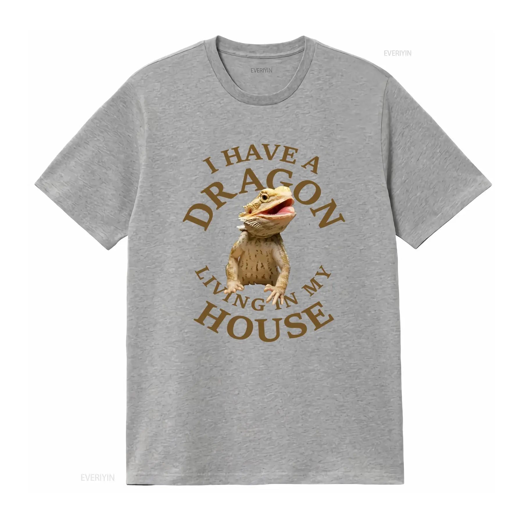 Bearded Dragon T Shirt Lizard Pet Reptile vintage Washed fashion Stretched homme Slightly Unisex streetwear Versatile