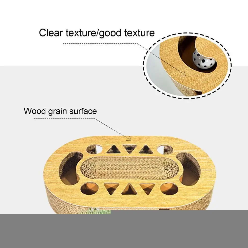Cat Scratching Board Corrugated Game Box For Indoor Cats Cardboard Scratcher Pad In Double-Sided Design For Relieves Boredom