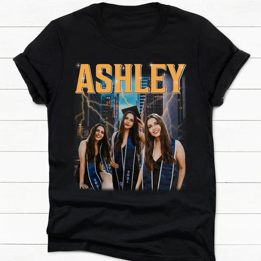 Custom Personalized Pet Photo Shirt - Retro Vintage Bootleg Tee