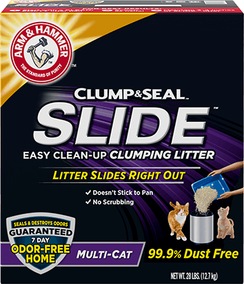 Arm & Hammer SLIDE Easy Clean-Up Clumping Litter, Multi-Cat (14lb)