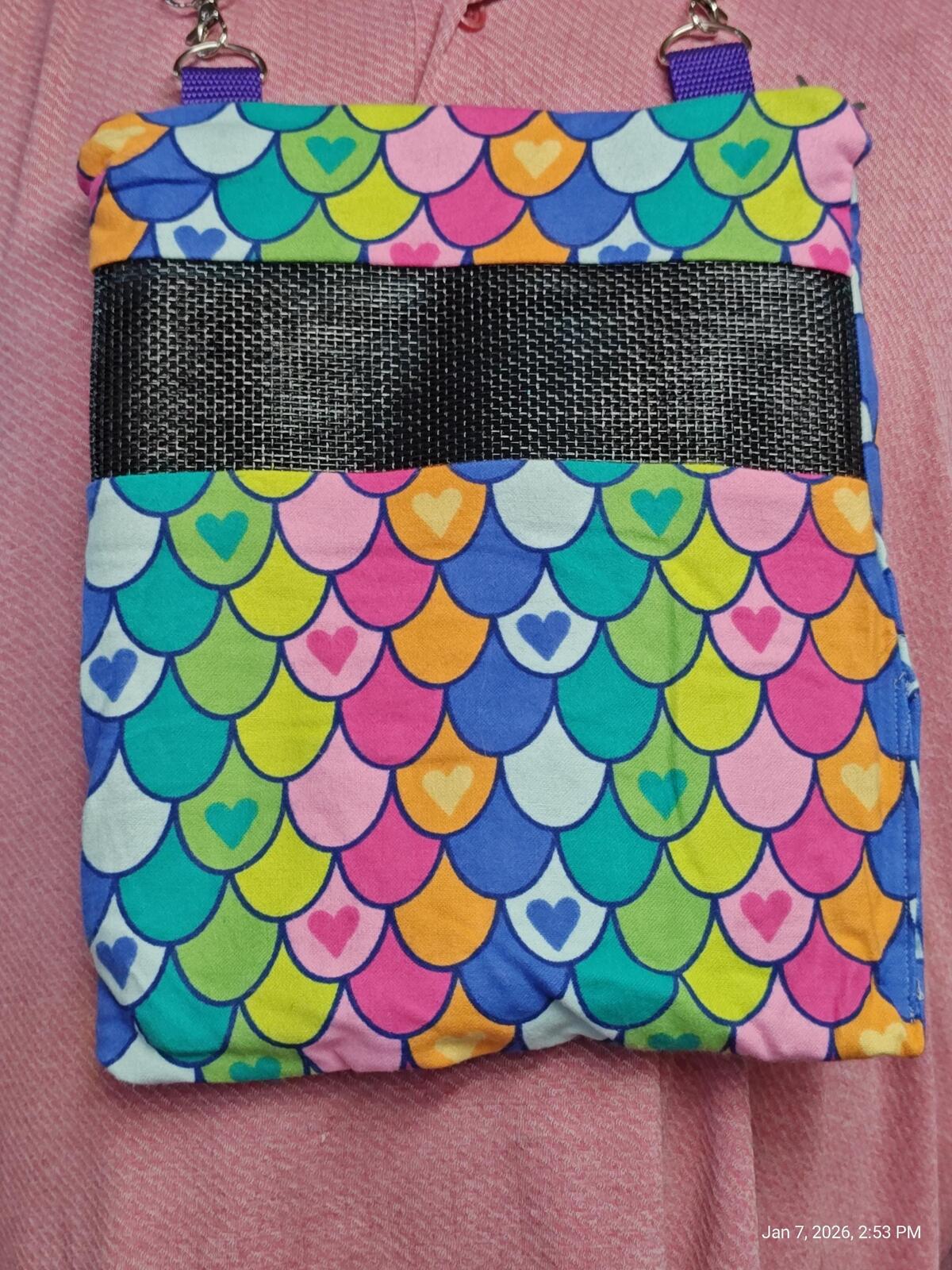 Bonding bags with Mesh, Zipper & Adjustable Strap Machine Washable