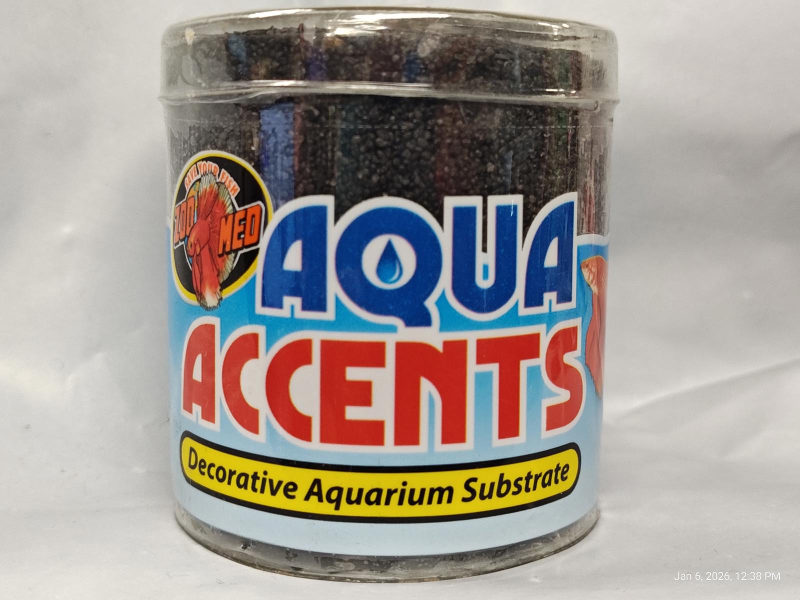 Black Sand 8 ounce Aquarium Substrate  Accents Fish Tanks
