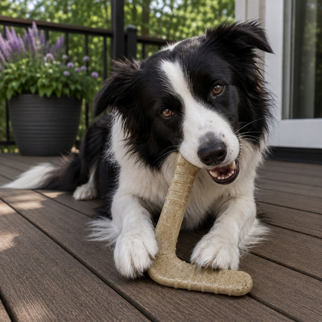 Hockey Stick Nylon Dog Chew Toy - Ultra-Durable for Aggressive Chewers USA