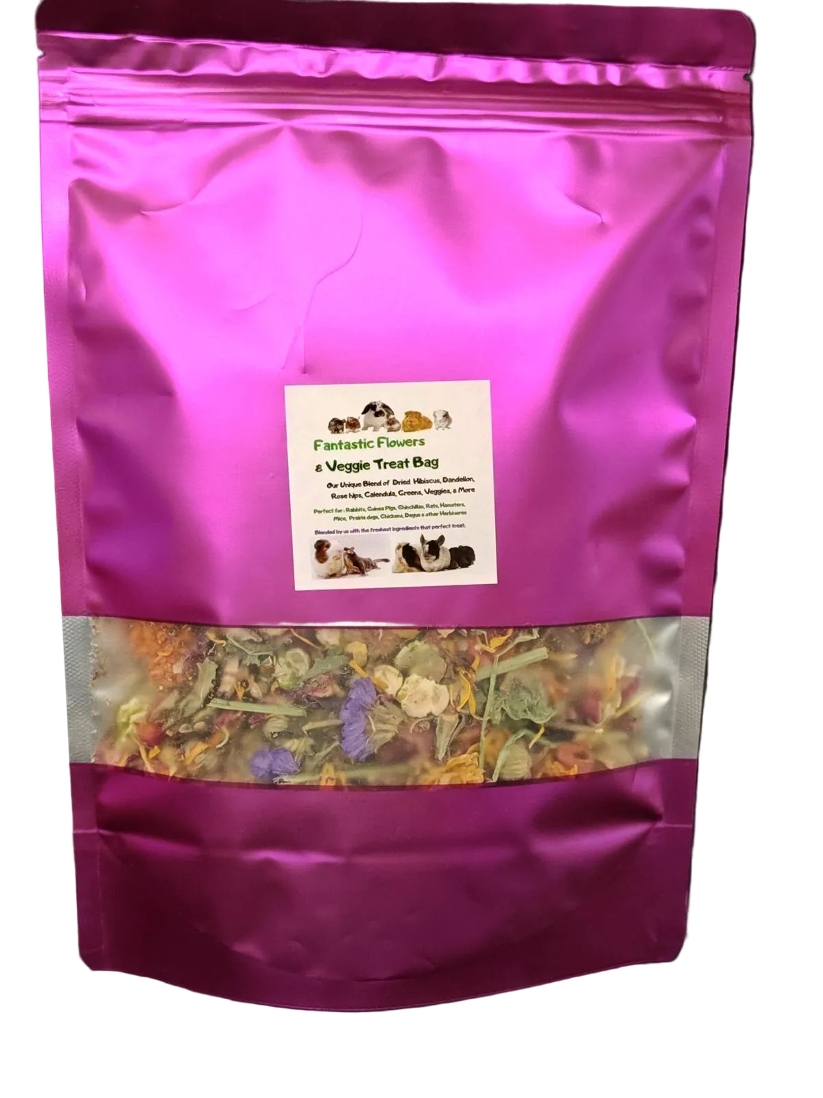 Fantastic Flowers & Veggie Blend for Chinchillas, Guinea Pigs & Rabbits & More