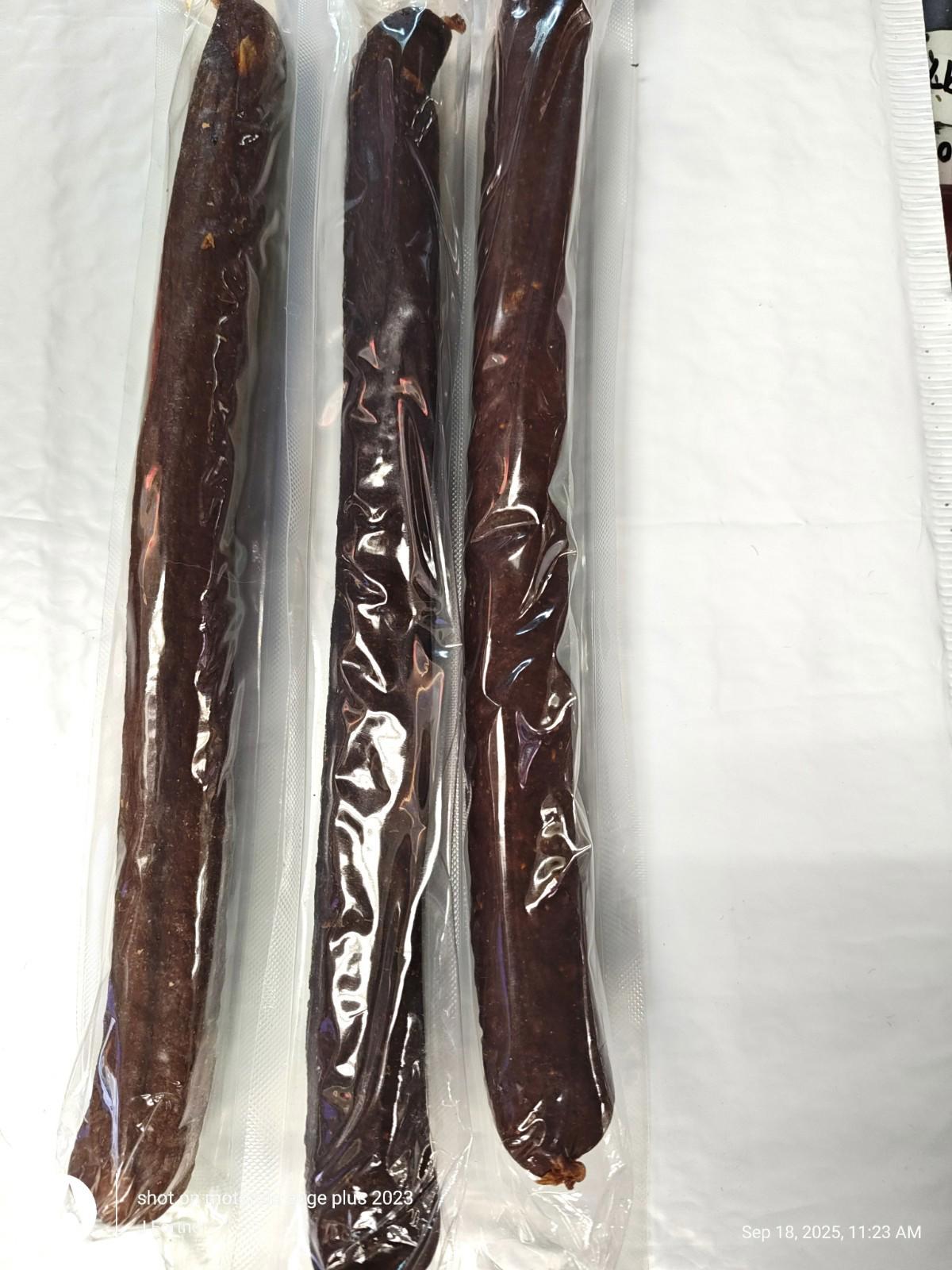 Chew Treat Stix Beef  Sausage or Turkey Sausage  12 inches- 2 PACK  Great treat
