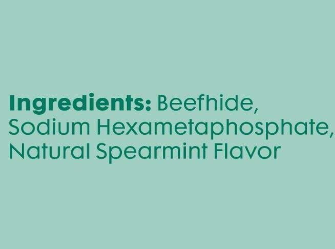 Highly Digestible Rawhide Dental Chews, NO Artificial Colors or Flavors