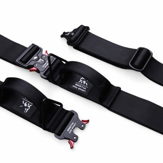 Bestia Dog Sport GripPro Nylon Handle Collar - Heavy-Duty