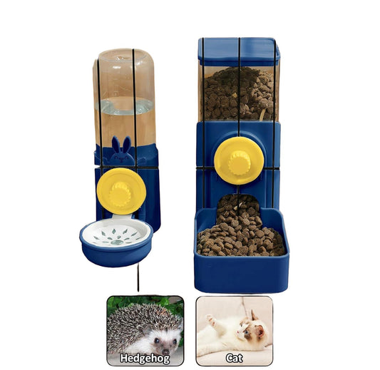 Hanging Automatic Pet Food and Water Dispenser for Cages