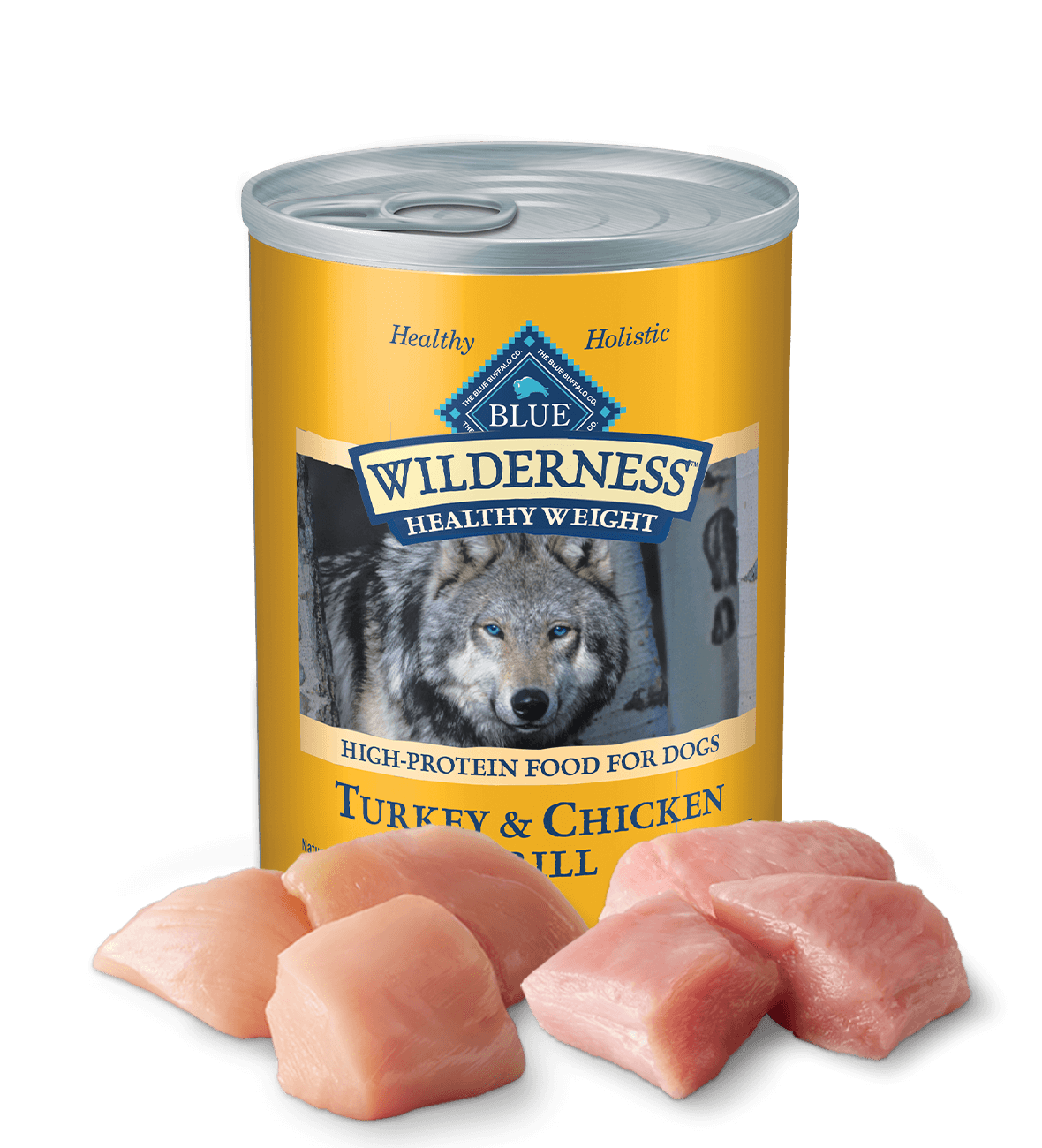 Blue Buffalo Wilderness Adult Grain-Free Healthy Weight Turkey & Chicken Wet Dog Can (12.5oz)