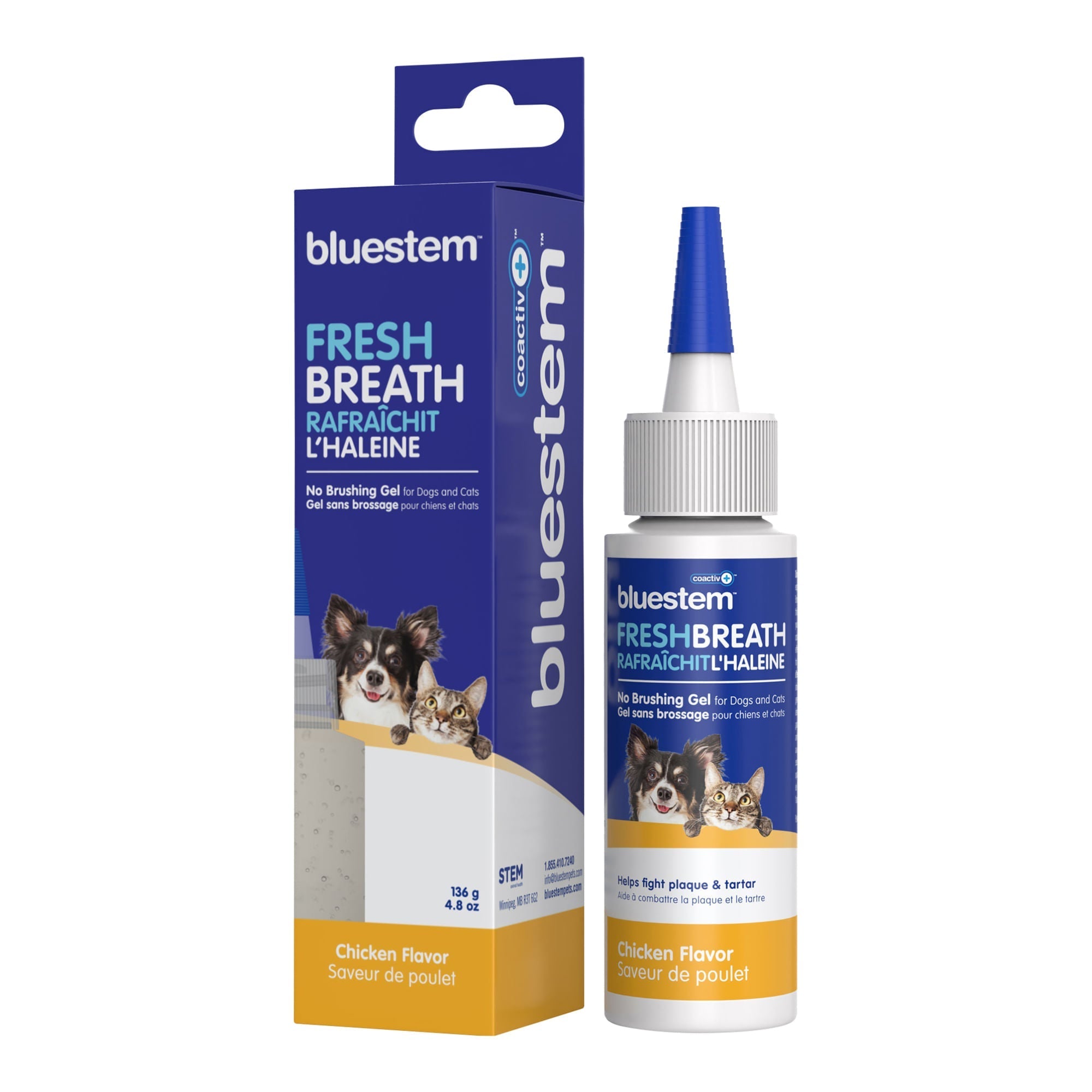 bluestem Coactiv+ No Brushing Dental Gel for Dogs & Cats